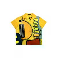 ราคา YODYOKO เสื้อผู้หญิงคอปก - สีเหลือง : ลายพลังกลกราฟิกบนพื้นเหลืองสด Free Size (MKP2031822)