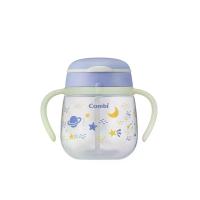 ราคา COMBI แก้วหัดดื่มเด็กเล็ก หูจับเรืองแสง มีหลอดดูด ไม่รั่วซึม ความจุ 240 มล. สี Uchu (CDS23229167)