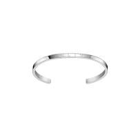 ราคา JULIUS กำไลข้อมือผู้หญิง JSB-078 A สีเงิน ดีไซน์มินิมอล สลักโลโก้ แมทช์คู่นาฬิกาเพิ่มความลัคชูรี่ (MKP2027095)