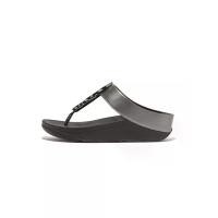 ราคา FitFlop™ รองเท้าแตะแบบหูหนีบผู้หญิง HALO BEAD-CIRCLE METALLIC รุ่น HJ1-B06 สี BLACK 6 UK (MKP1655873)