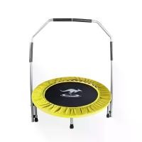 ราคา SANOOK TRAMPOLINE Sanook Trampoline แทรมโพลีนสปริงบอร์ดที่กระโดด 40 นิ้ว(100 ซม.)รับน้ำหนักได้ 150 กก.แถมฟรีบาร์จับ สีเหลือง (MKP2030811)