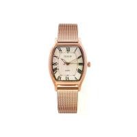 ราคา JULIUS นาฬิกาข้อมือผู้หญิง JA-703 I สีพิ้งค์โกลด์ หน้าปัดสีพิ้งค์โกลด์ สายสแตนเลสถัก คลิปล็อค (MKP2037979)