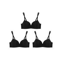 ราคา SABINA [แพ็ค 3 ชิ้น] เสื้อชั้นในไม่มีโครง ผู้หญิง Seamless Fit รุ่น Doomm Doomm - สีดำ C32 (MKP1607368)