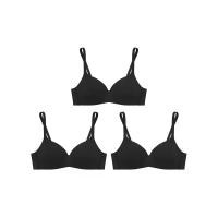 ราคา SABINA [แพ็ค 3 ชิ้น] เสื้อชั้นใน ผู้หญิง (ไม่มีโครง) Seamless Fit รุ่น Pretty Perfect - สีดำ A32 (MKP1906273)