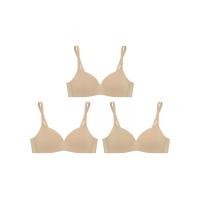 ราคา SABINA [แพ็ค 3 ชิ้น] เสื้อชั้นใน ผู้หญิง (ไม่มีโครง) Seamless Fit รุ่น Pretty Perfect - สีเนื้อเข้ม C34 (MKP1906219)
