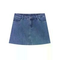 ราคา GIORDANO กางเกงกระโปรงผู้หญิง Relaxed Denim Skorts สีน้ำเงิน ed Indigo S (MKP2039178)