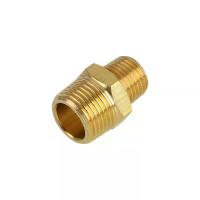ราคา GIANTTECH ข้อต่อทองเหลืองนิปเปิ้ลตัวผู้ รุ่น M3-M2 ขนาด 3 - 2 หุน (3/8 นิ้ว - 1/4 นิ้ว) (MKP1074640)