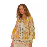 ราคา FARM RIO เสื้อเบลาส์ผู้หญิง Maritime Magic สี Off-White XS (GRCDS53725070004)