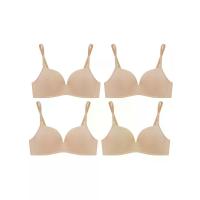 ราคา SABINA [แพ็ค 4 ชิ้น] เสื้อชั้นในไม่มีโครง ผู้หญิง รุ่น Doomm Doomm - สีเนื้อเข้ม A30 (MKP1625059)