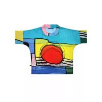 ราคา YODYOKO เสื้อผู้หญิงคอเต่า - สีฟ้า : ลายวงกลมสีแดงแอปสแตรค Free Size (MKP2038469)