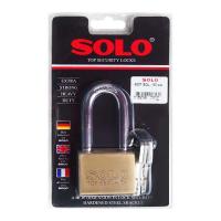 ราคา Solo กุญแจลูกปืนคล้องคอยาวทองเหลือง รุ่น 4507 SQ L50 ขนาด 50 มม. สีทองเหลือง (MKP1154866)