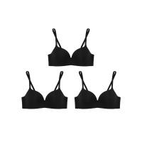 ราคา SABINA [แพ็ค 3 ชิ้น] เสื้อชั้นในไม่มีโครง ผู้หญิง Seamless Fit รุ่น Doomm Doomm - สีดำ A36 (MKP1607293)