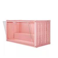 ราคา COCOGU กล่องใส่โมเดล ตู้คอนเทนเนอร์ใส่โมเดล มีไฟ รุ่น 910-1 - pink (MKP2037239)