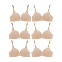 ราคา SABINA [แพ็ค 6 ชิ้น] เสื้อชั้นในไม่มีโครง ผู้หญิง รุ่น Doomm Doomm - สีเนื้อเข้ม A30 (MKP1625073)