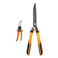ราคา FONTE ชุดกรรไกรตัดกิ่ง 8 นิ้ว พร้อมกรรไกรตัดหญ้า 21 นิ้ว FONTE รุ่น S206 (ชุด 2 ชิ้น) สีส้ม - เทา (MKP1371791)