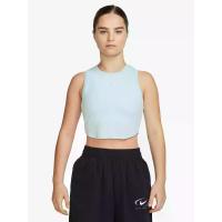 ราคา NIKE เสื้อกล้ามผู้หญิง Sportswear Essentials Ribbed Cropped สี Glacier Blue/Sail XL (CDS13816223)