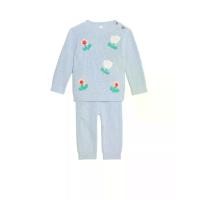 ราคา MARKS & SPENCER KIDS เสื้อสเวตเตอร์เด็กเล็กผู้หญิง Pure Cotton Knitted Floral 2 ชิ้น สีน้ำเงิน 18-24 Month (CDS19525792)
