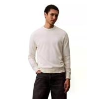 ราคา CALVIN KLEIN เสื้อสเวตเตอร์แขนยาวผู้ชาย ทรง Regular สี Off White M (GRMKPPR000182209)