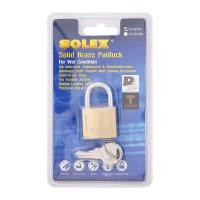 ราคา SOLEX กุญแจสปริงคล้องคอสั้นทองเหลือง รุ่น SL99/30 ขนาด 30 มม. สีทองเหลือง (MKP1154967)