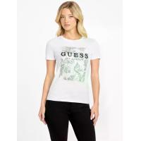 ราคา GUESS เสื้อยืดแขนสั้นผู้หญิง Eco Soliage Graphic Q5YI91KAK91 - สีขาว L (MKP2035044)