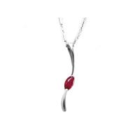 ราคา FINEJEWELTHAI จี้ผู้หญิง เงินแท้ ฝังทับทิมแท้ สีเงิน (MKP2042041)