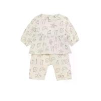 ราคา MARKS & SPENCER KIDS ชุดเสื้อแขนยาวกางเกงขาสั้นเด็กเล็กผู้หญิง Pure Cotton Print 2 ชิ้น สีครีม 6-9 Month (CDS21528798)