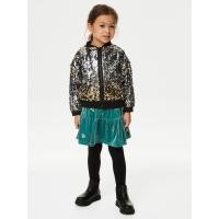 ราคา MARKS & SPENCER KIDS กระโปรงเด็กเล็กผู้หญิง Velvet Sequin Embellished สีเจด 5-6 Years (CDS99691295)