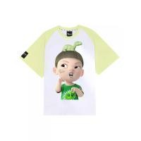 ราคา TSMLMAO เสื้อยืดทูโทนแขนสั้น สีขาวเหลืองเลมอน 40 (MKP2041264)