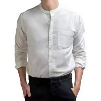 ราคา Era-won เสื้อเชิ้ตผู้ชายแขนยาว รุ่น Oxford ทรง Regular fit คอจีน สีขาว M (MKP2043664)