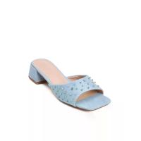 ราคา FOF รองเท้าส้นสูงผู้หญิง ผ้ายีนส์ ประดับเพชร สีน้ำเงิน 40 EU (CDS17894081)