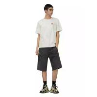 ราคา EVISU Men Sweatshorts Allover Logo and Seagull Print Regular Fit Charcoal S (GRCDS53725050461)