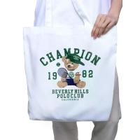 ราคา BEVERLY HILLS POLO CLUB กระเป๋าผ้า CLASSIC BEAR สีขาว One Size (MKP2043411)