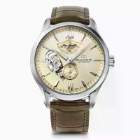 ราคา ORIENT นาฬิก้าอมือ Orient Star Contemporary Mechanical สายหนัง RE-AV0B10G สีเหลือง (MKP2003556)