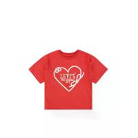 ราคา LEVI'S KIDS เสื้อยืดเด็กเล็กผู้หญิง Meet&G Heart สี Hibiscus S (CDS23310728)