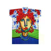 ราคา YODYOKO เครปคาฟทาน คอกิโมโน - สีขาว : ลาย ฟรีดา คาห์โล ในแสงสีเหนือจริง Free Size (GRMKPPR000182123)