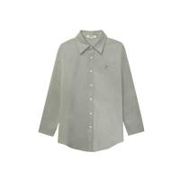 ราคา BEVERLY HILLS POLO CLUB เสื้อเชิ้ตแขนยาวผู้ชาย สีเขียวทหาร ผ้าคอตตอนลินิน M (MKP2043391)