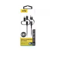 ราคา WHY สายชาร์จ 6 in 1 รุ่น Connect2 (UC-1431E) สีดำ (MKP2041216)