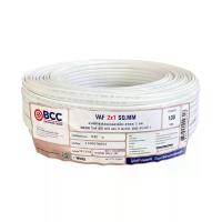 ราคา Bcc สายไฟ BCC รุ่น VAF 2x1.0 SQ.MM. ขนาด 100 เมตร. สีขาว (MKP1114772)