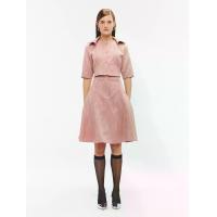 ราคา Shaka กระโปรงผู้หญิง กระโปรงบานเอวสูง เนื้อผ้าทอแบบลายไม้ สีชมพู M (MKP2050868)