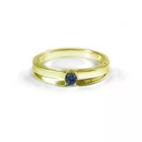 ราคา FINEJEWELTHAI แหวนไพลิน-แหวนเงิน-ไพลินแท้-เงินแท้925-แหวนพลอยแท้-แหวนประจำเดือนเกิด-ชุบทอง-R1240bl-g สีทอง 48 (GRMKPPR000075413)