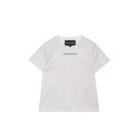 ราคา EMPORIO ARMANI เสื้อยืดเด็กโตผู้ชาย แขนสั้น CTY สี U0003 Off White / With Navy HD 14A (GRCDS54525030178)