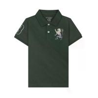 ราคา GIORDANO เสื้อโปโลเด็กผู้ชาย Lycra Pique Lion Embroidery Polo สีเขียวSycamore Green 130 (GRMKPPR000152372)