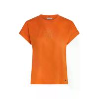 ราคา TOMMY HILFIGER เสื้อยืดผู้หญิง สีส้ม ทรง Regular S (GRMKPPR000184872)