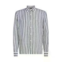 ราคา TOMMY HILFIGER เสื้อเชิ้ตผู้ชาย สีน้ำเงิน ทรง Regular XL (MKP2009221)