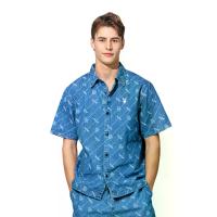 ราคา PLAYBOY เสื้อเชิ๊ตผู้ชาย สีน้ำเงิน L (MKP2040927)