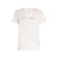 ราคา TOMMY HILFIGER เสื้อยืดผู้หญิง สีขาว ทรง Regular S (MKP2009954)
