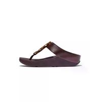 ราคา FitFlop™ รองเท้าแตะแบบหูหนีบผู้หญิง HALO BEAD-CIRCLE METALLIC สี PURPLE 8 UK (MKP2032294)