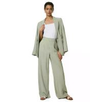 ราคา Marks & Spencer กางเกงขากว้างผู้หญิง Pleat Front สีSoft Green 12 Short (CDS13360665)