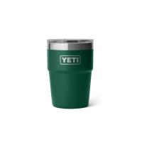 ราคา YETI แก้วเยติ เก็บความเย็น รุ่น RAMBLER 16 OZ STACKABLE CUP WITH MAGSLIDER LID สี BLACK FOREST GREEN (MKP2050993)