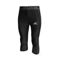 ราคา SPANDEX กางเกงรัดกล้ามเนื้อขาสี่ส่วน HP002 สีดำ/ดำ S (GRMKPPR000073433)